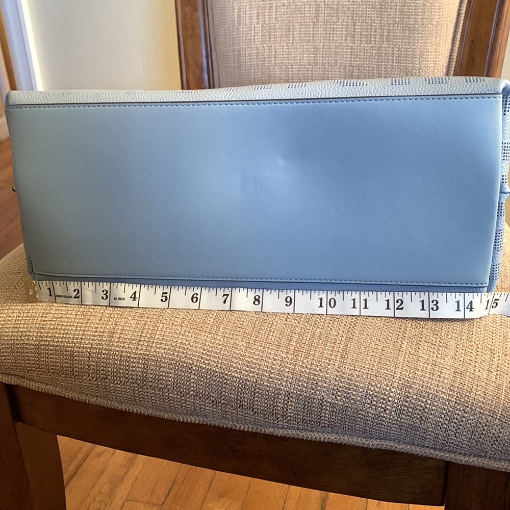 Michael Kors Joan XL Slouchy Shoulder Bag Pale Blue - Picture 8 of 16